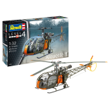 KIT PARA MONTAR REVELL HELICÓPTERO ALOUETTE II 1/32 112 PEÇAS REV 03804